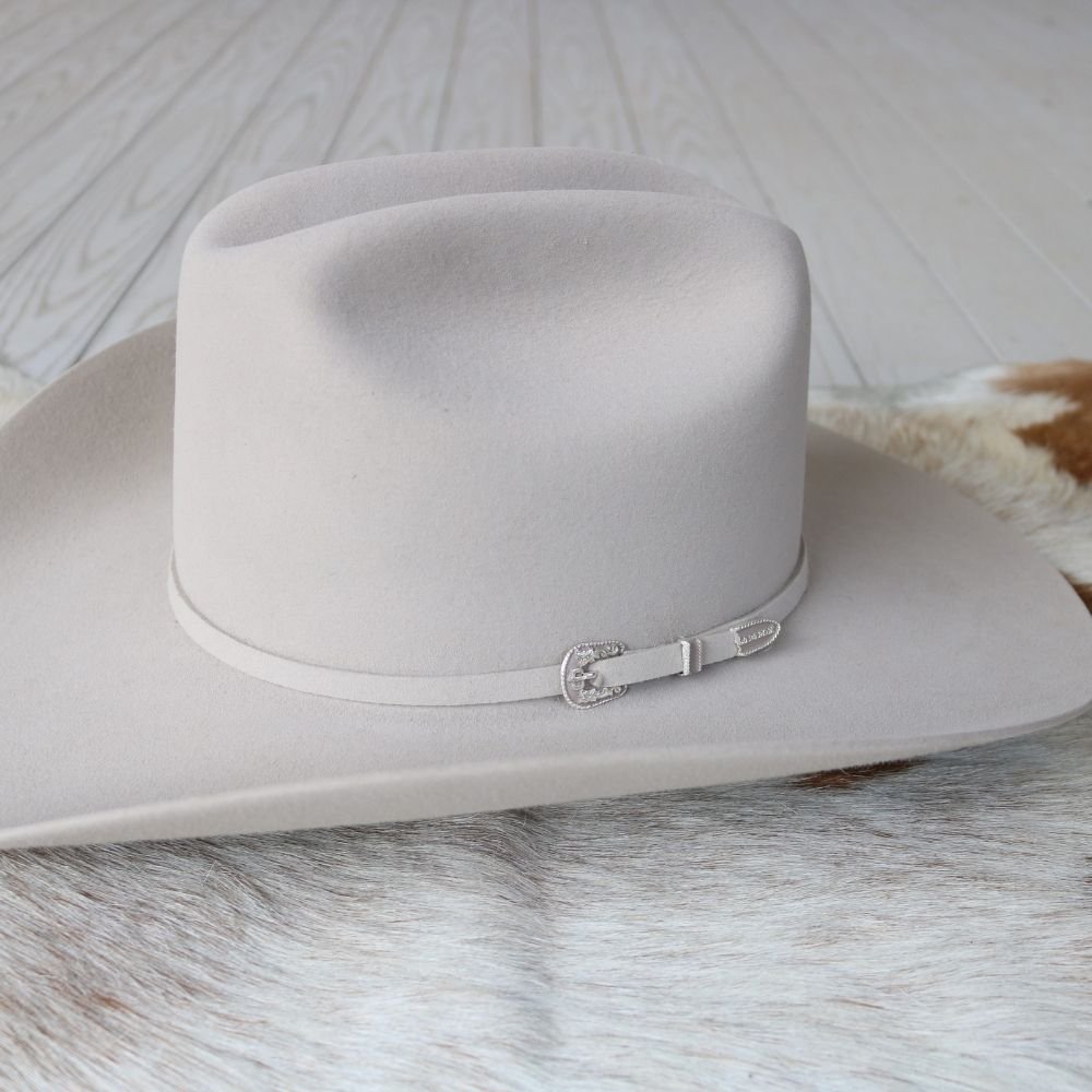 Stetson Skyline 6X Silverbelly Cowboy Hat Size 8 Fur Felt Made in