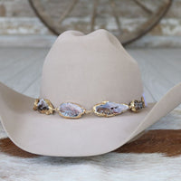 Geode Slice Beige Hat Band – Shiloh