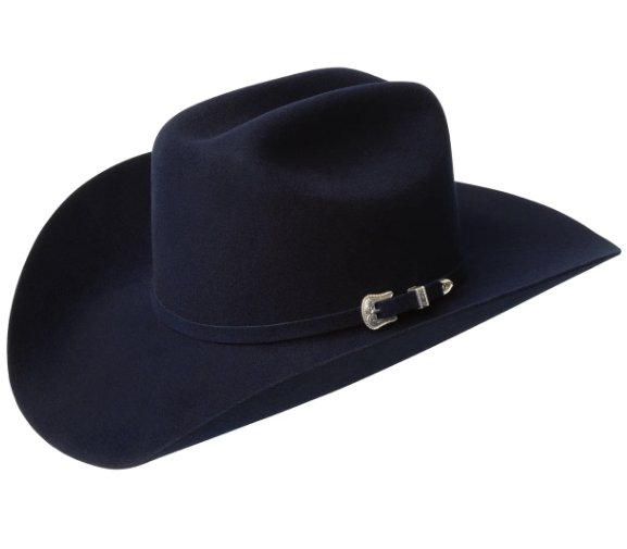 Bailey 4X Navy Blue Fur Felt Cowboy Hat