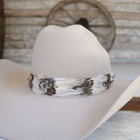Western Feather Hat Band - Willow