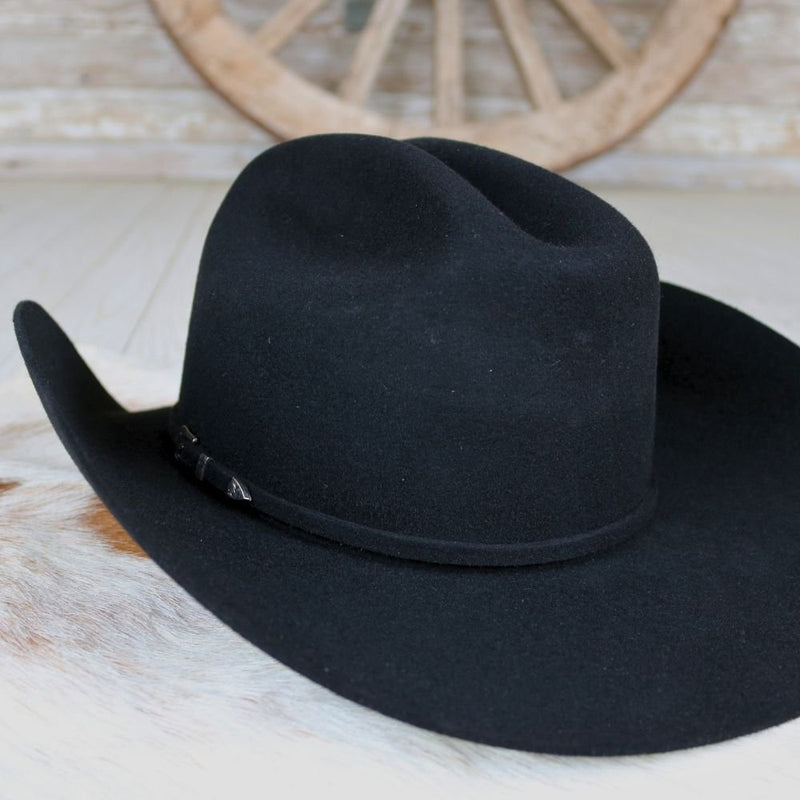 Twister Black Felt Cowboy Hat Size 8 – Western Hat Large  display picture 3