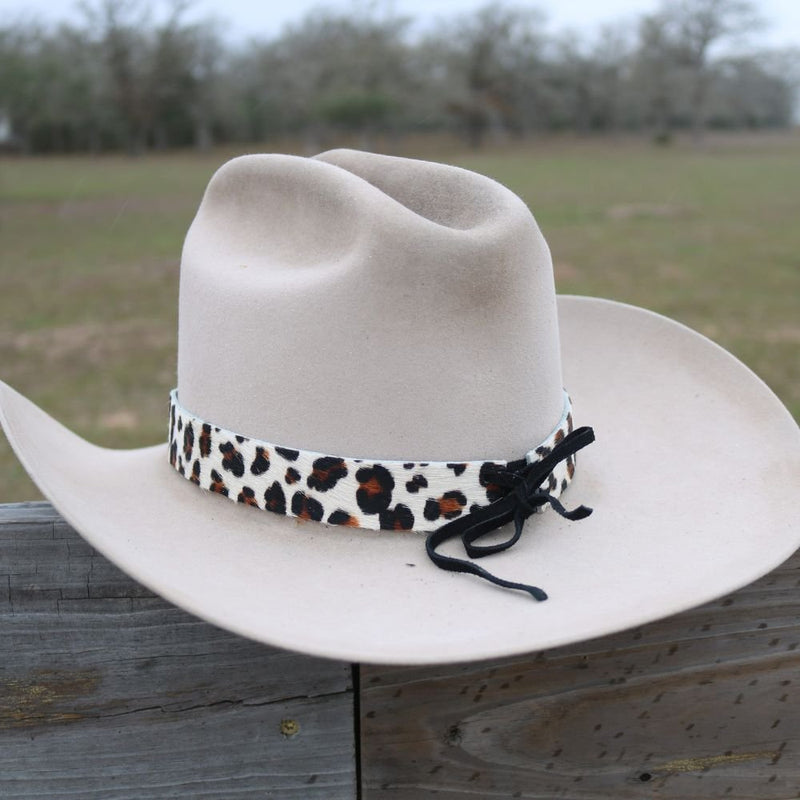 Leopard Print Leather Hat Band - Dixie – Willow Lane Hat Co display picture 2
