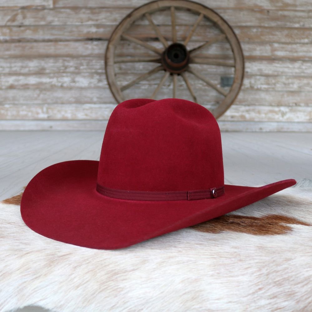 Resistol 4X Red Wool Cowboy Hat Boquillas Willow Lane Hat Co