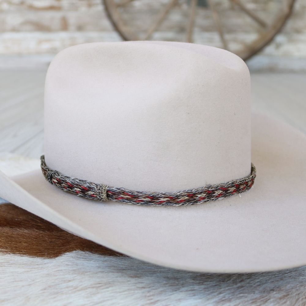 Genuine Horsehair 5 Strand Braided Hat Band - Boone