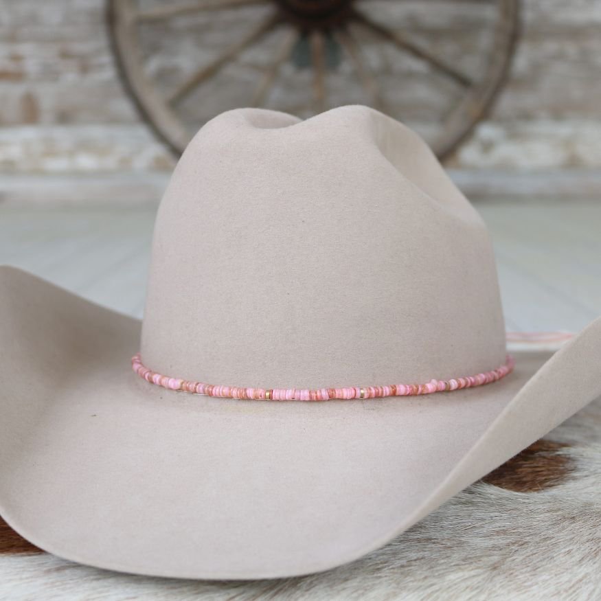 Pink Shell Hat Band - Mabel