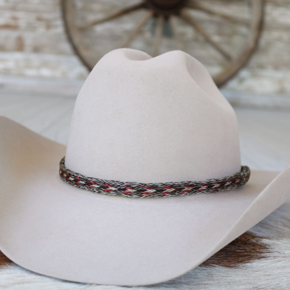 Genuine Horsehair 5 Strand Braided Hat Band - Boone
