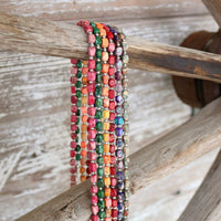 Chunky Natural Stone Hat Band - Flint