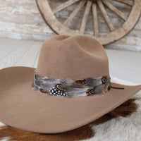 Western Feather Hat band - Spotted Eagle II