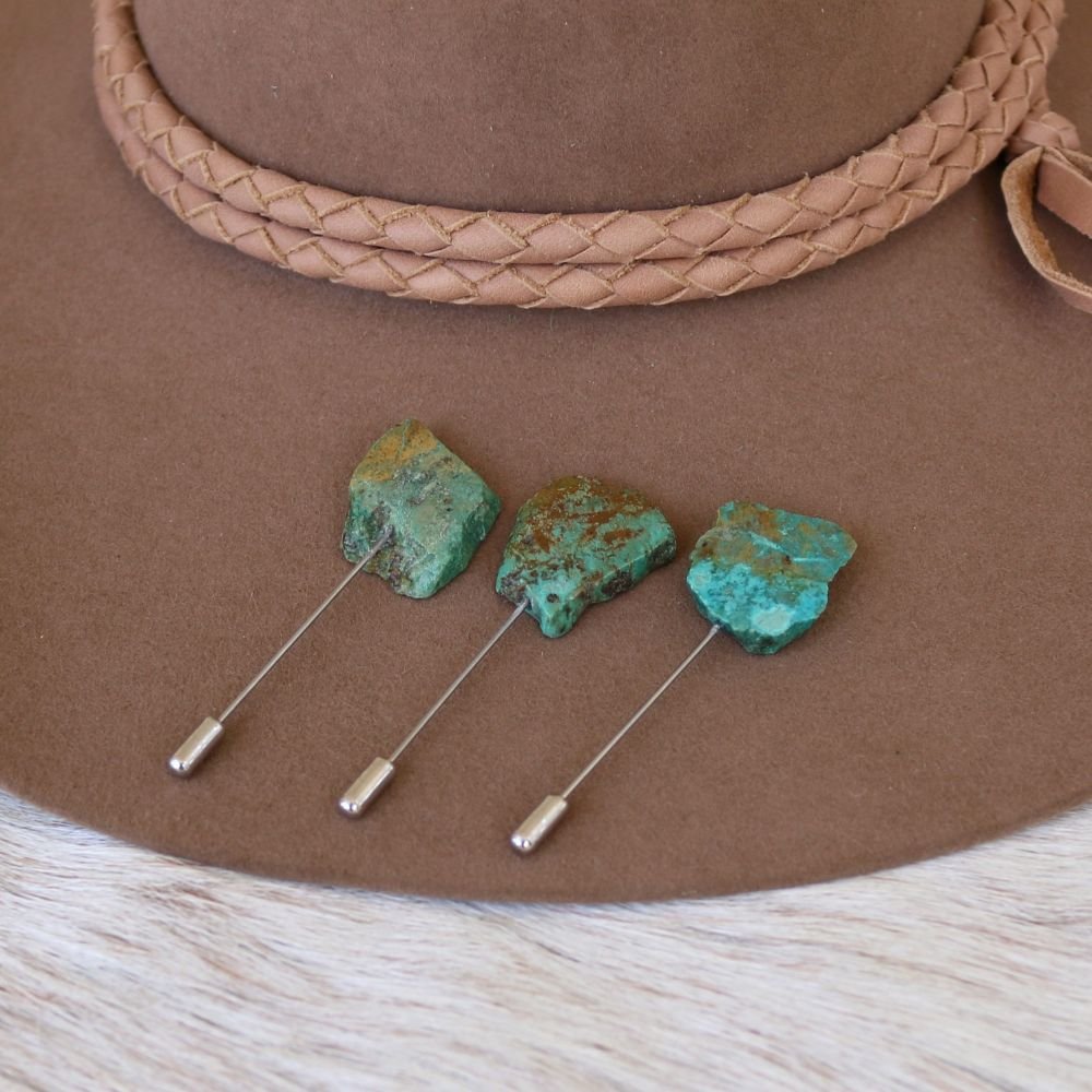 Natural Turquoise Hat Pin