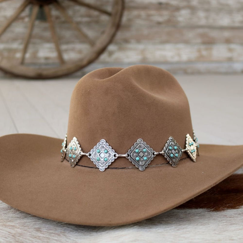 Silver Concho Hat Band - Sundancer