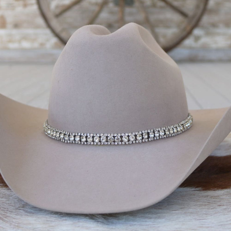 Rhinestone Bling Hat Band - The Monroe – Willow Lane Hat Co display picture 1