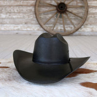 Stetson Coal Mine Black Straw Cowboy Hat