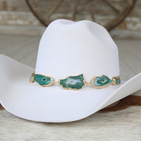 Geode Slice Green Hat Band – Ramona