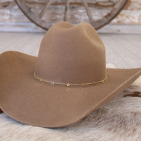 14K Gold Plated Star Chain Hat Band