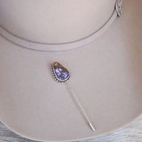 Violet Marble Hat Pin