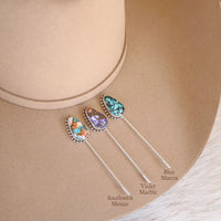 Blue Matrix Hat Pin
