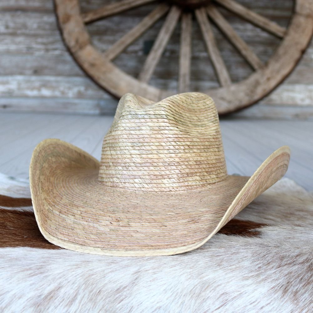 Artisan Made In Mexico Woven Palm Leaf Straw Women’s Cowboy Hat Cover Up Hiking Artisan Made In Mexico Woven Palm Leaf Straw Women main image 3