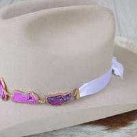 Geode Slice Pink Hat Band – Arden