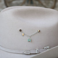 Sterling silver butterfly charm bracelet with blue enamel butterfly and green enamel accent