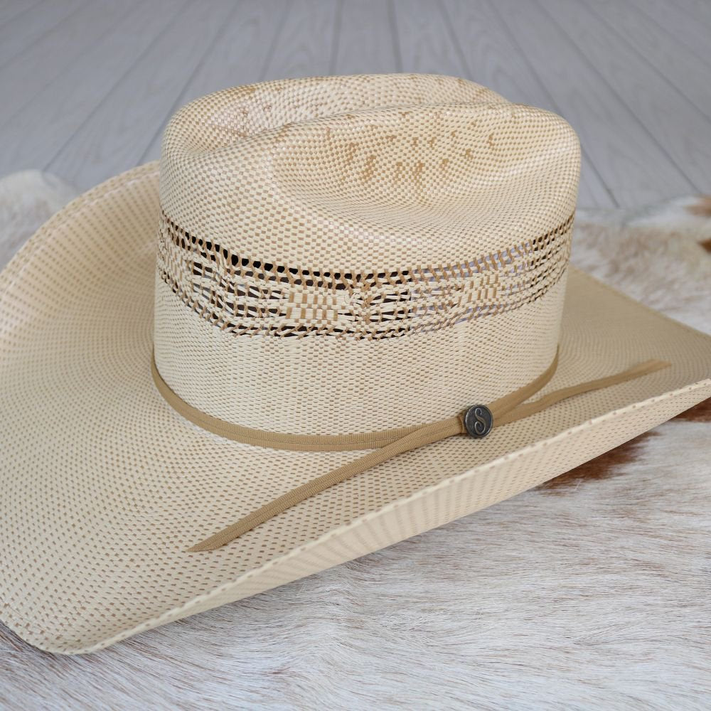 Serratelli Bangora Straw Cowboy Hat – Tan