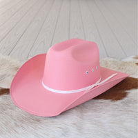 Twister Light Pink Straw Girls Cowboy Hat Youth