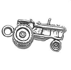 Tractor Charm Sterling Silver