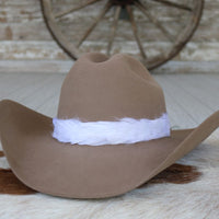 White Feather Hat Band - Tahoma