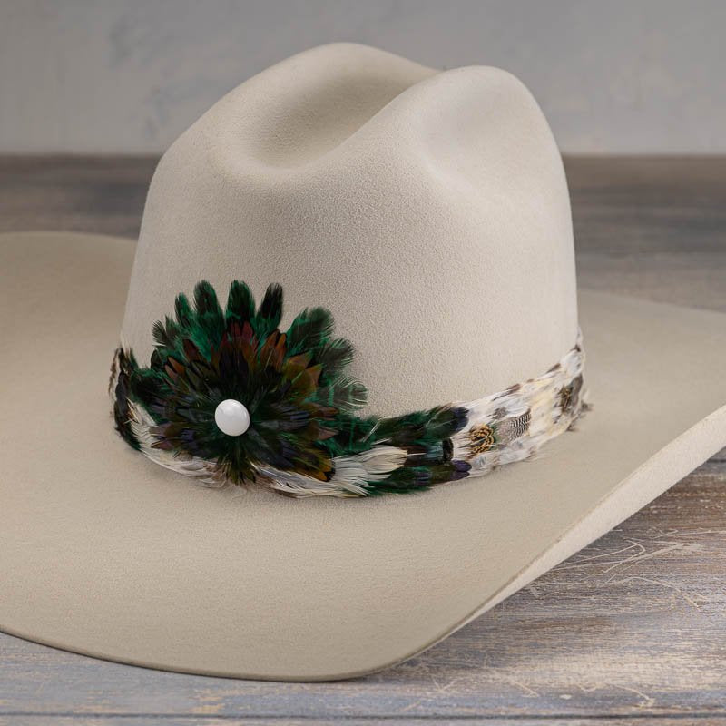 Western Feather Hat Band - Royal