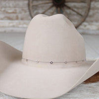Silver Star Chain Hat Band