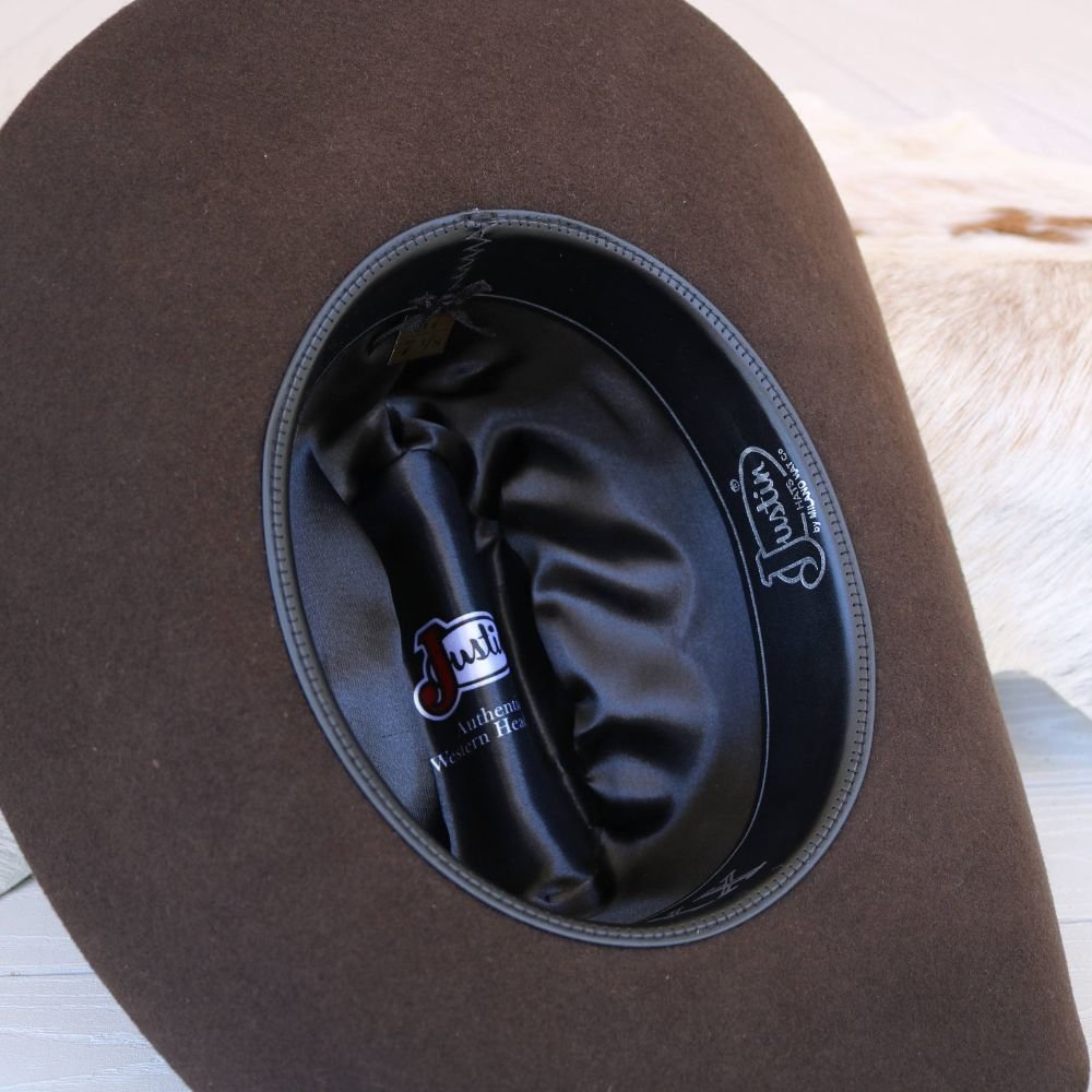 Justin 3X Brown Wool Cowboy Hat - Laredo – Willow Lane Hat Co.