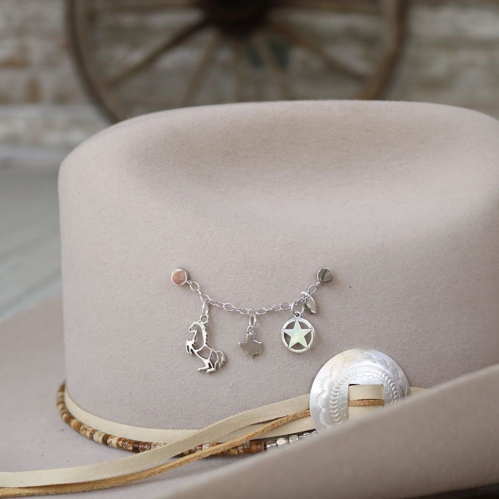 Sheriff Star Charm Sterling Silver