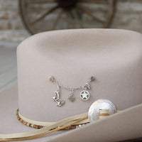 Sheriff Star Charm Sterling Silver