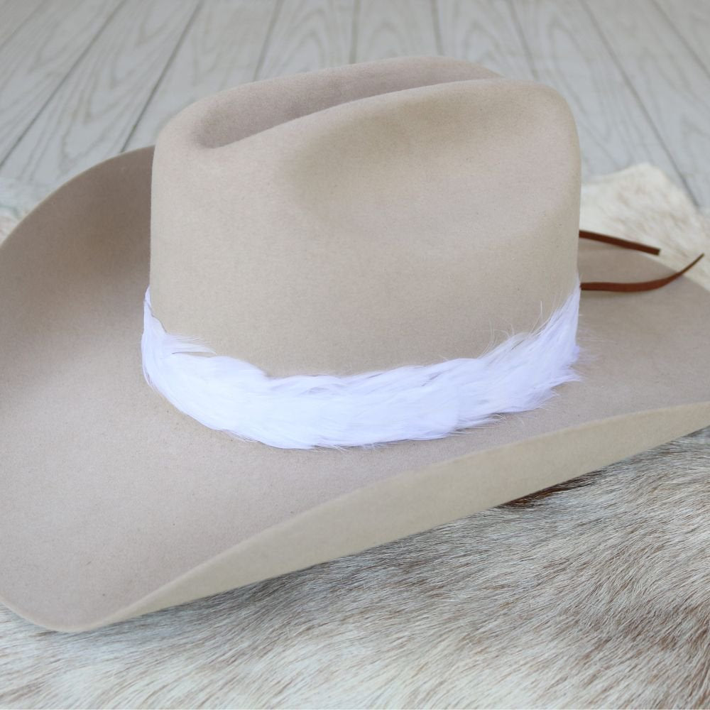 White Feather Hat Band - Tahoma