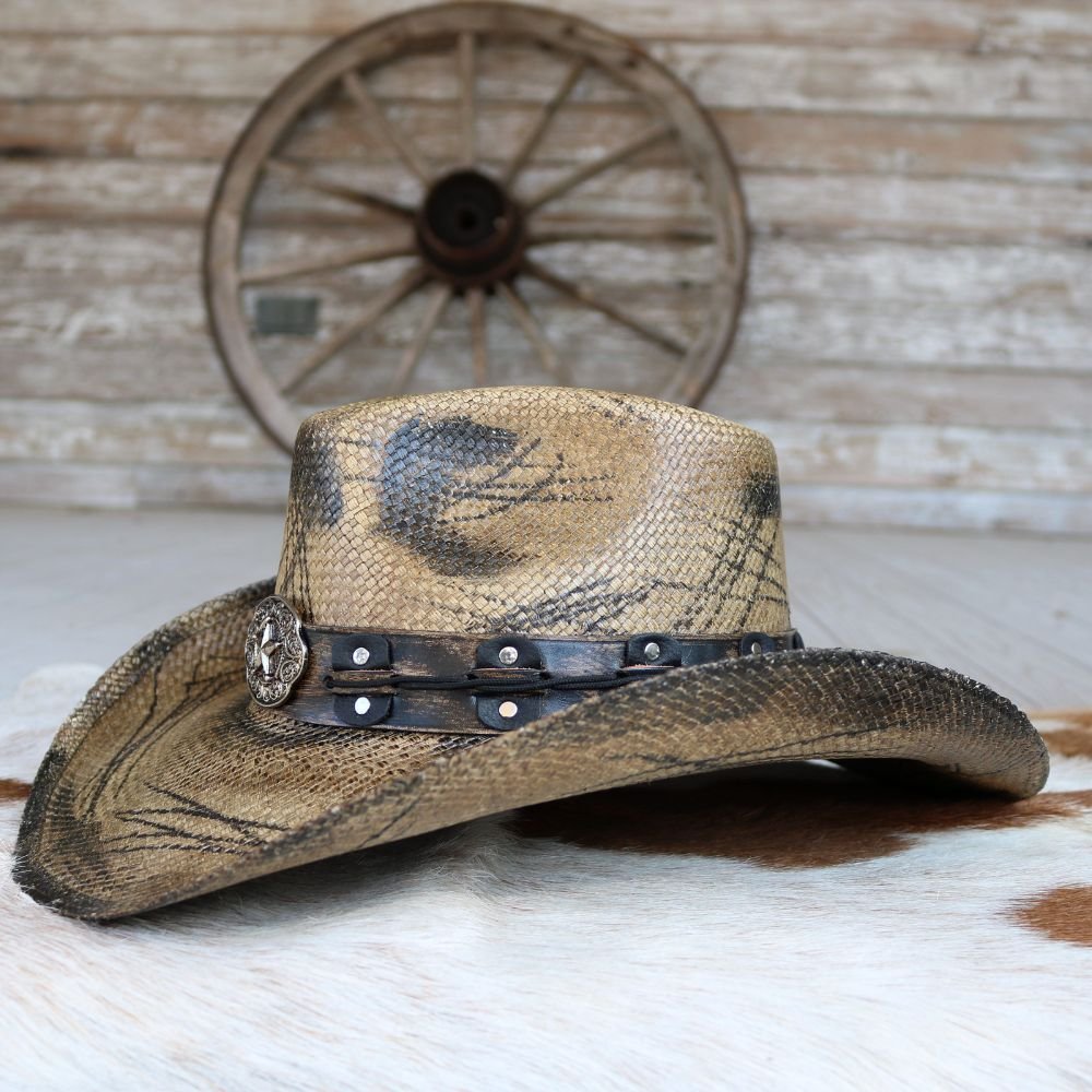 Stampede Men's Distressed Cowboy Hat - The Slashed