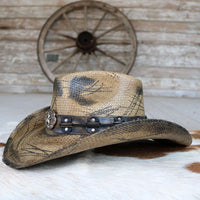 Stampede Men's Distressed Cowboy Hat - The Slashed