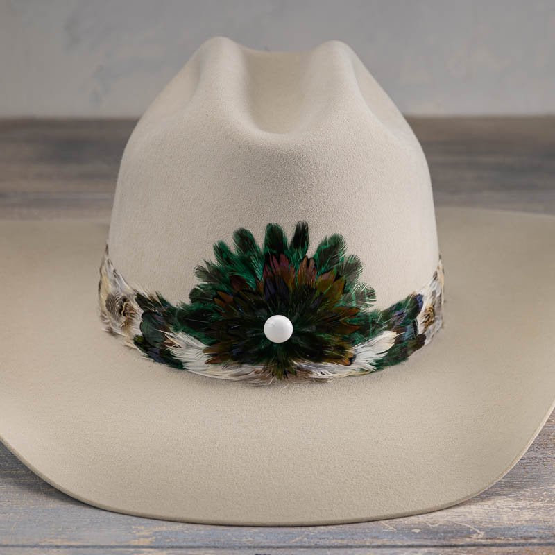 Western Feather Hat Band - Royal