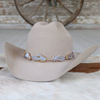 Agate Geode Slice Hat Band – Savannah