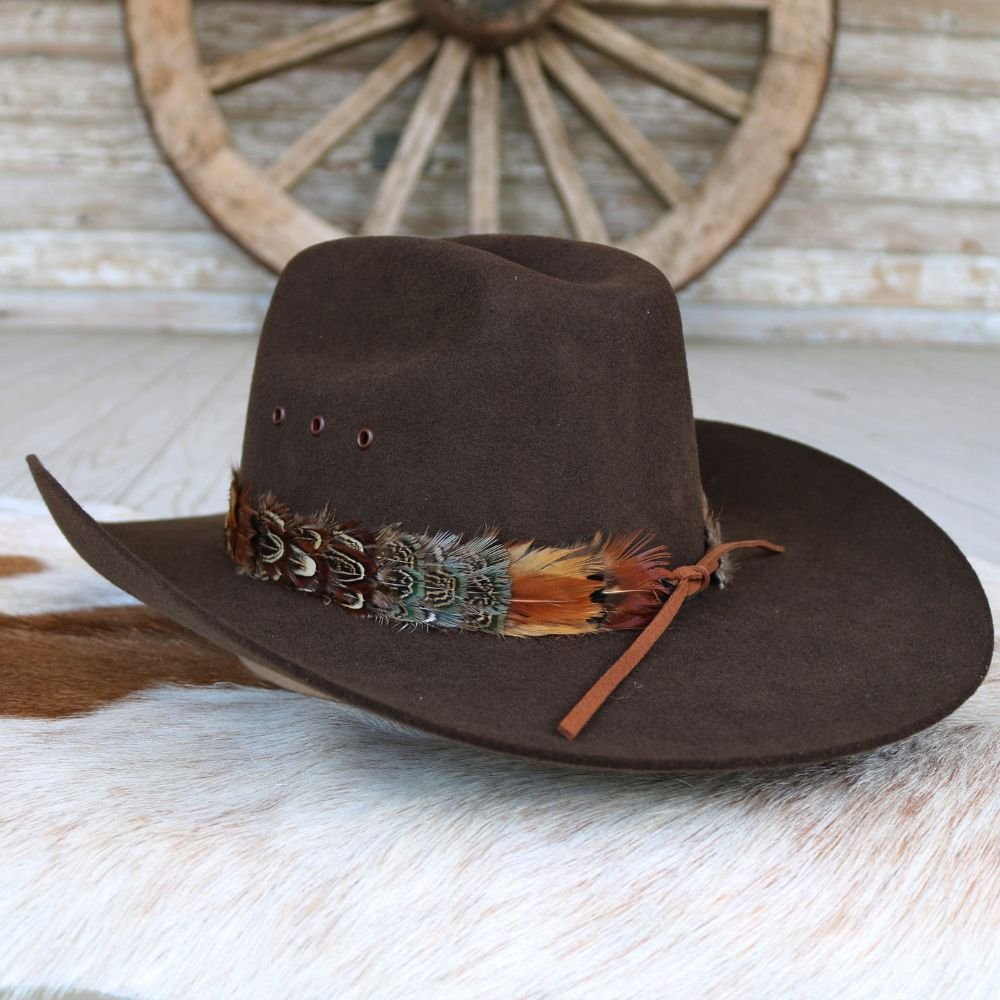 00s goa feather hat japanese label ハット Western Feather Hat Band - Shikoba (short) – Willow Lane Hat Co.