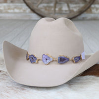 Geode Slice Purple Hat Band – Winnie