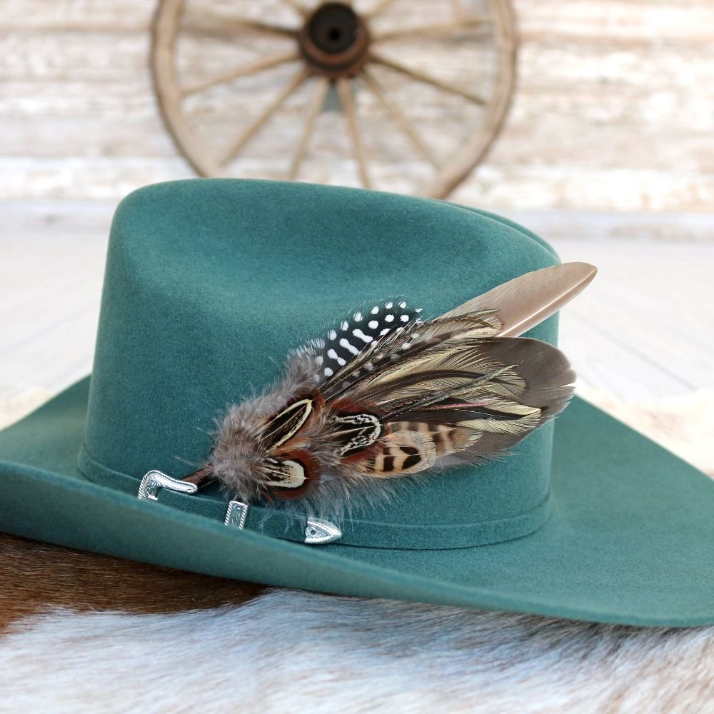 【if you have/Feather Hat】 Feather Hat Accent - Sorrel – Willow Lane Hat Co.
