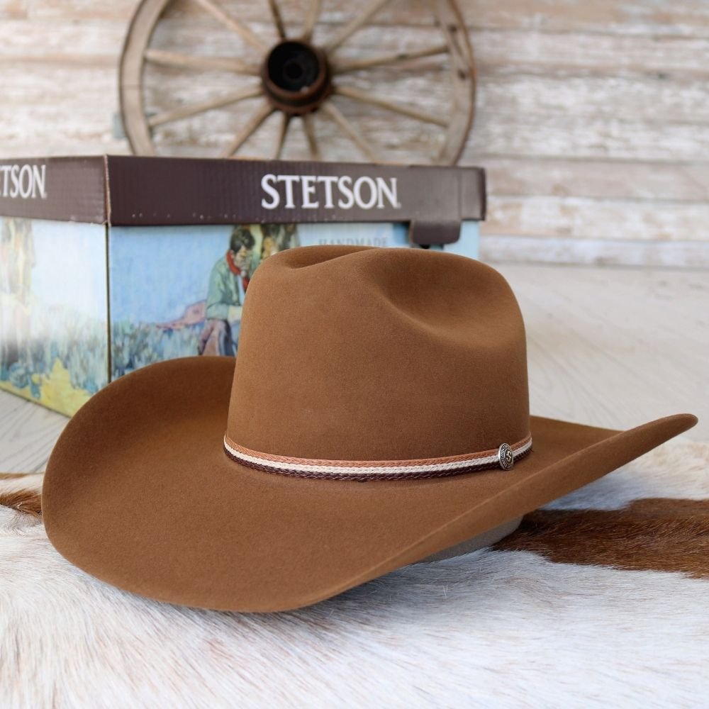 Stetson 6X Chestnut Felt Cowboy Hat - Hobbs – Willow Lane  display picture 1