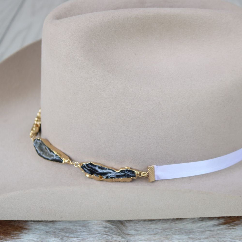 Agate Geode Slice Hat Band – Reece