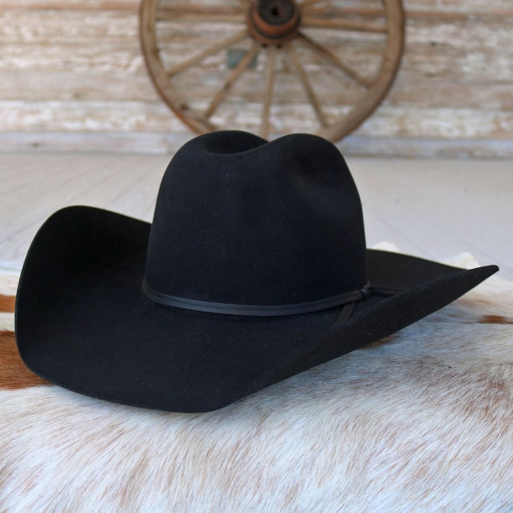 Ariat 6X Black Fur Felt Classic Cowboy Hat – Kingman