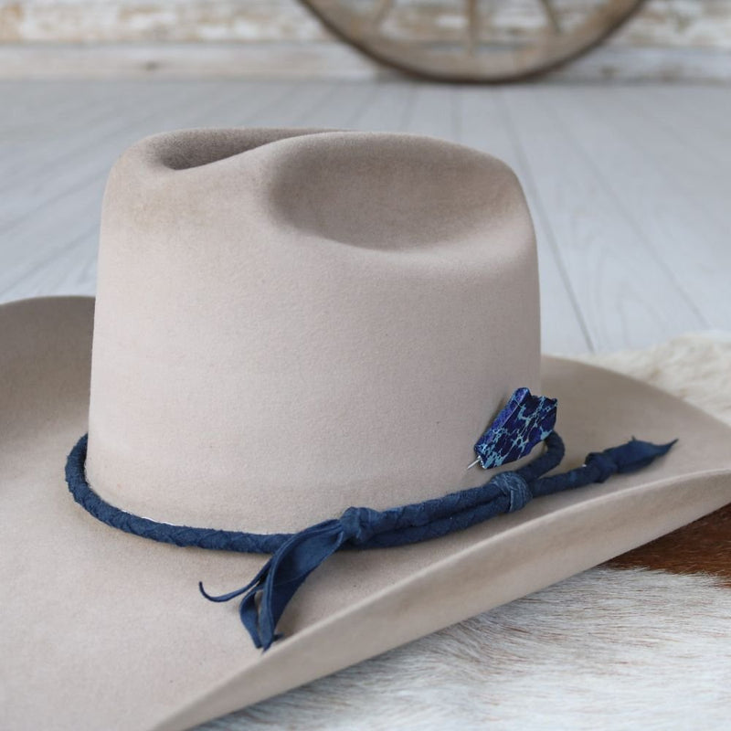 Ocean Blue Stone Stick Hat Pin