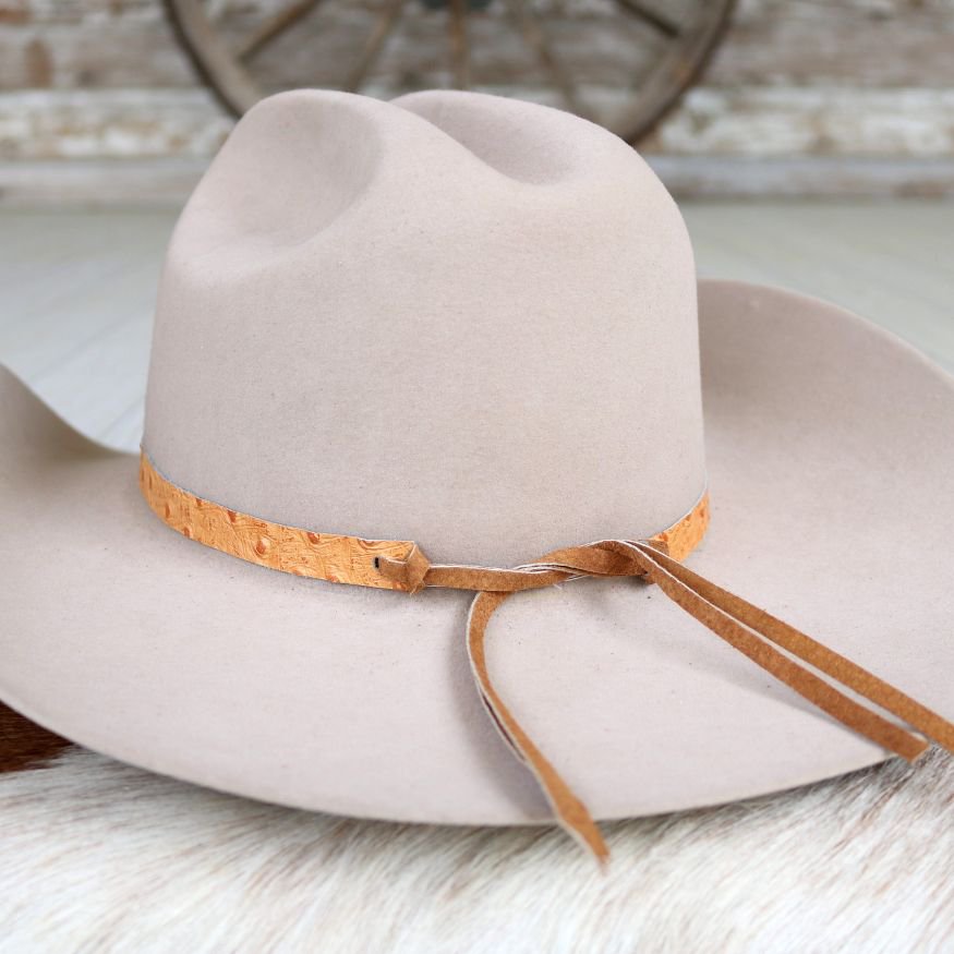 Orange Leather Hat Band Variety Pack - 4 Pack