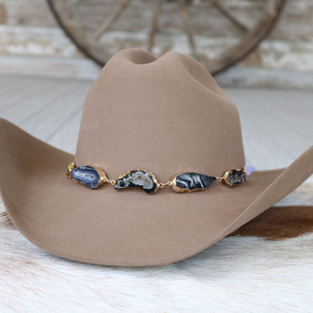 Agate Geode Slice Hat Band – Reece