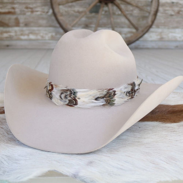 Western Feather Hat Band - Willow