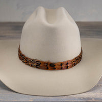 Western Feather Hat Band - Rust