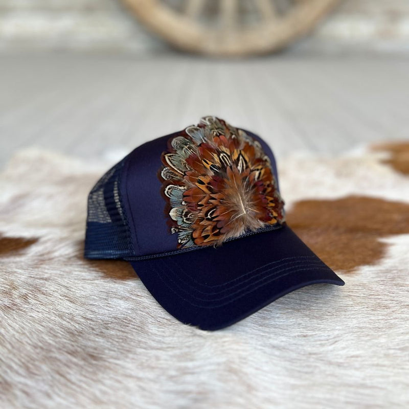 Feathered Trucker Caps – Willow Lane Hat Co