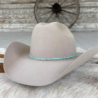 Aqua Blue Shell Hat Band - Remy